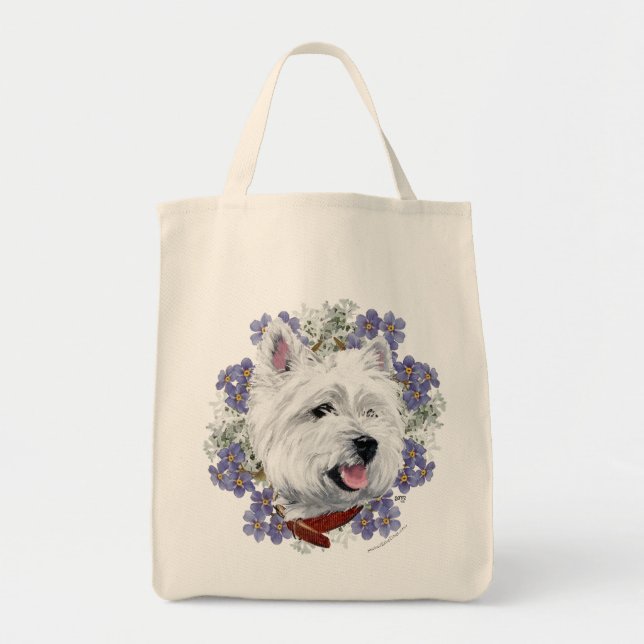 Bolsa Tote Westie Não Me Esqueças (Frente)