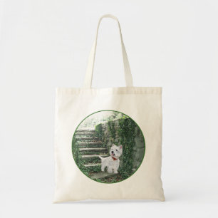 Bolsa Tote Westie nos Degraus de Hera