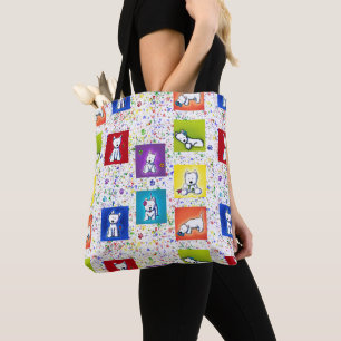 Bolsa Tote Westies da Caixa de Flores do KiniArt