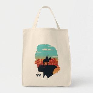 Bolsa Tote Westworld   Ford Silhouette Of Man in Black