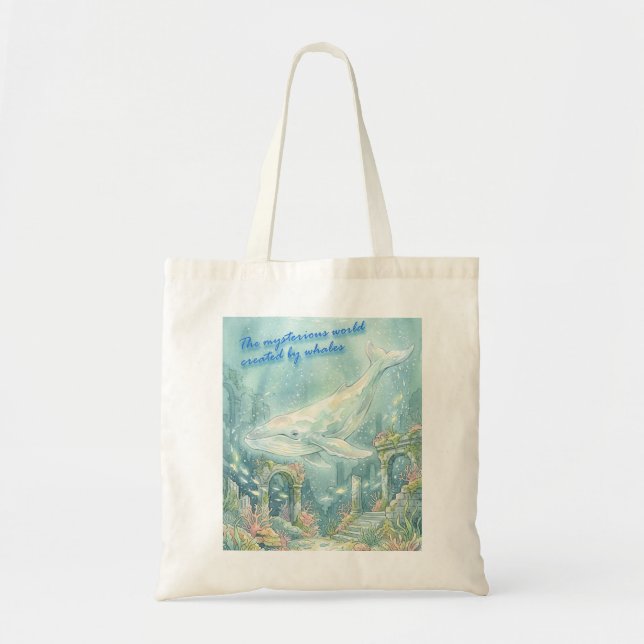 Bolsa Tote Whale Atlantis Underwater Fantasy (Frente)