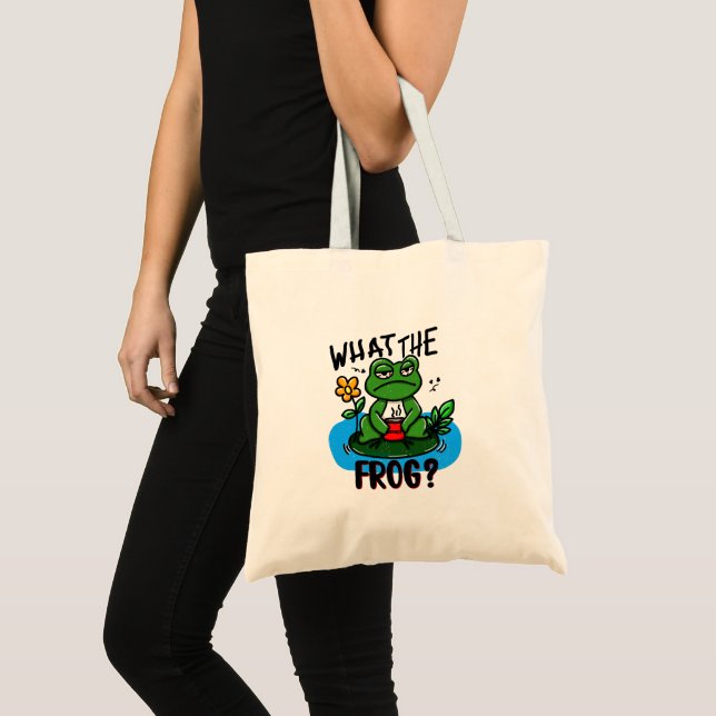 Bolsa Tote What the frog? (Frente (produto))