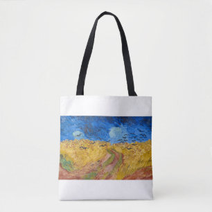 Bolsa Tote Wheatfield and Crows por Vincent van Gogh