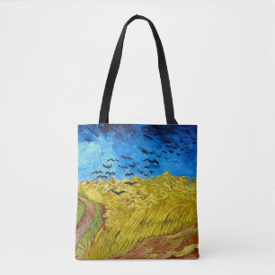 Bolsa Tote Wheatfield com Crows, Van Gogh