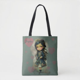 Bolsa Tote Whimsic Kawaii Fairy Tale Girl