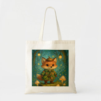 Bolsa Tote Whimsical Fox Explorer Art