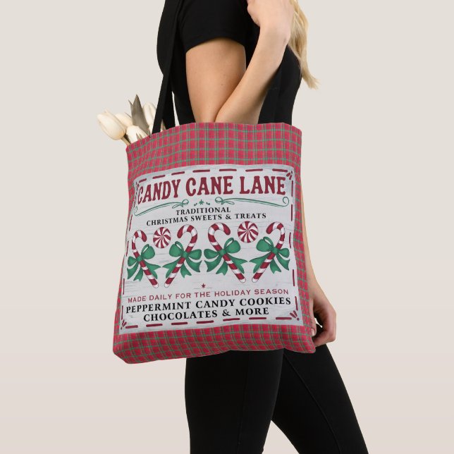 Bolsa Tote Whimsical Vintage Christmas (Close Up)