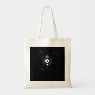 Bolsa Tote Whimsigoth Night Sky Sun Moon Witchy Clássica Vint