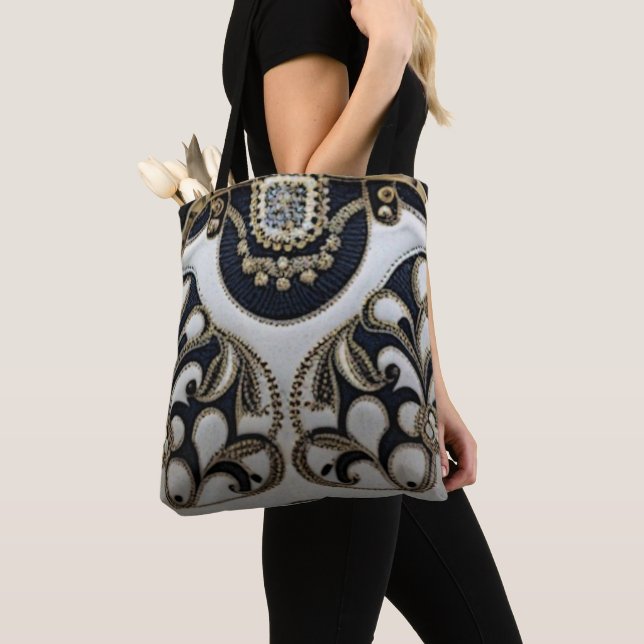 Bolsa Tote White Dazzle: (Close Up)