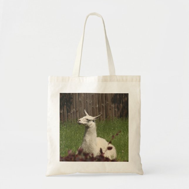 Bolsa Tote White Llama (Frente)