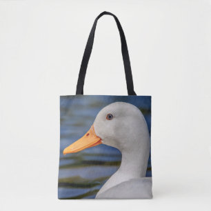 Bolsa Tote White Mallard Duck