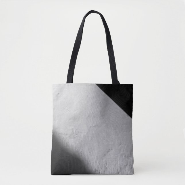 BOLSA TOTE WHITE PAINTED WALL WITH BLACK TEXTILE (Frente)