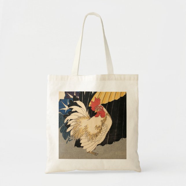 Bolsa Tote White Rooster (Frente)