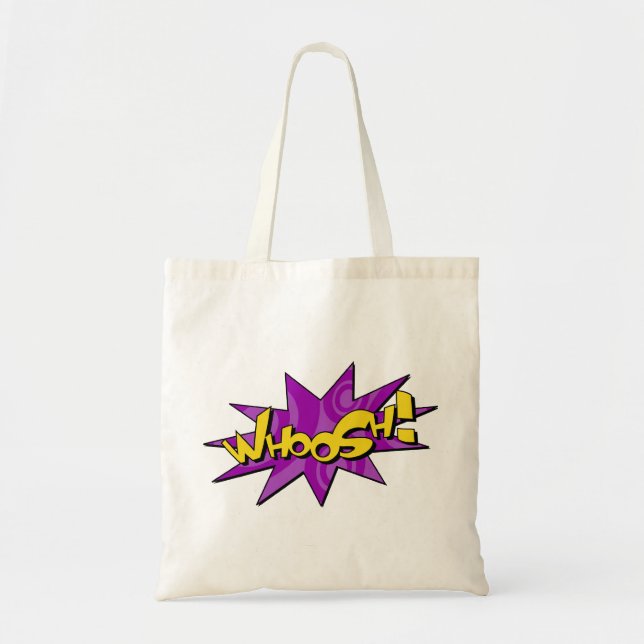 Bolsa Tote Whoosh o saco cómico (Frente)
