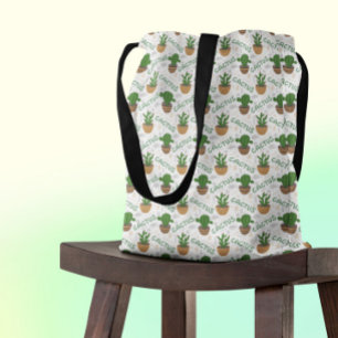 Bolsa Tote Wild Cactus Pattern