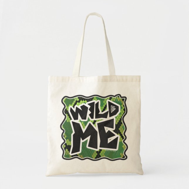 Bolsa Tote Wild Me Cobra Black and Green Impressão (Frente)