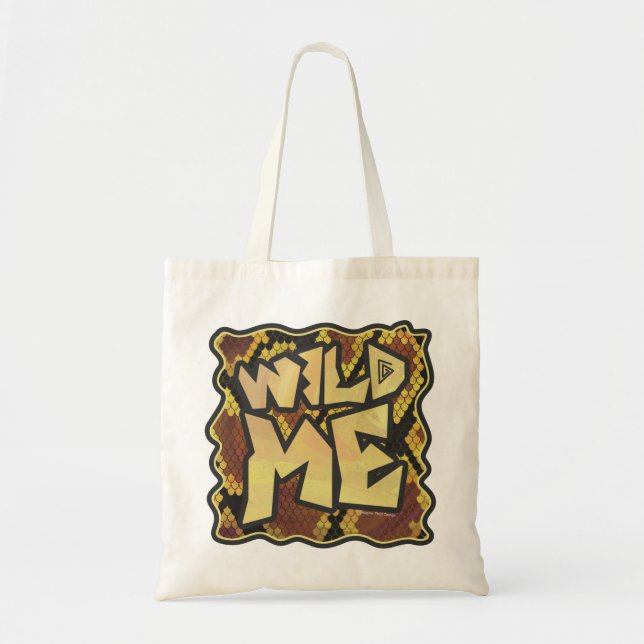 Bolsa Tote Wild Me Cobra Brown e Dourado Impressão (Frente)