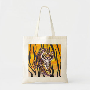 Bolsa Tote Wild Me Tiger Orange and Black