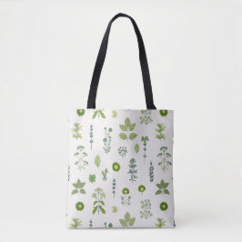 Bolsa Tote Wild Meadow Herb Green