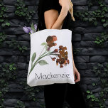 Bolsa Tote Wildbloom | Terracotta Orange Bohemian Personaliza<br><div class="desc">O girassol de cor da água boêmica pintada à mão é simples e sofisticado o suficiente para trazer apenas um pop de cor, mantendo uma vibração moderna, mas rústica e minimalista. Da coleção "Bohemian Wildbiooms", esta design apresenta uma flor natural e úmida que dá um sentimento "recentemente colhido do jardim"...</div>