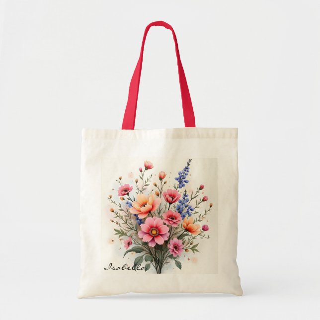 Bolsa Tote Wildflowers Beautiful Modern Luxury Collection (Frente)