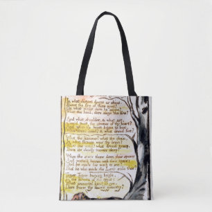 Bolsa Tote William Blake   "o Tyger", placa 36 (Bentley 42)
