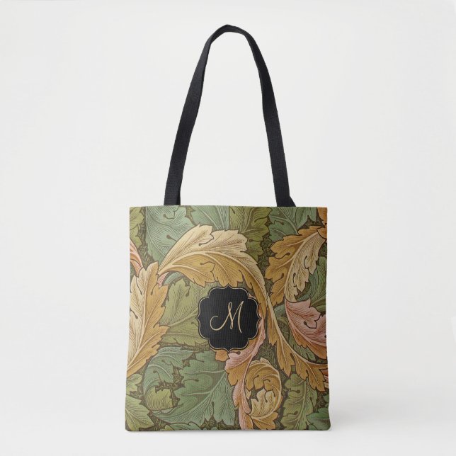 Bolsa Tote William Morris Acanthus com Monograma (Frente)