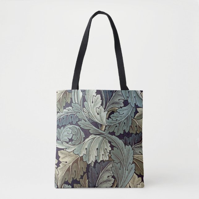 Bolsa Tote William Morris Acanthus Wallpaper Folhas (Frente)