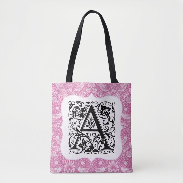 Bolsa Tote William Morris Alphabet Strawberry Link (Frente)