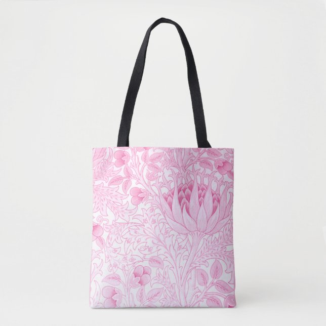 Bolsa Tote William Morris Artichoke Pale Pink (Frente)