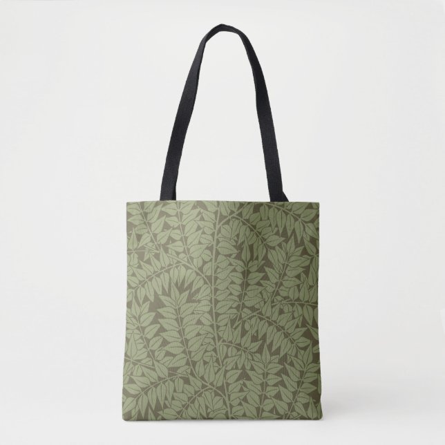 Bolsa Tote William Morris Branch Deixa Wallpaper (Frente)