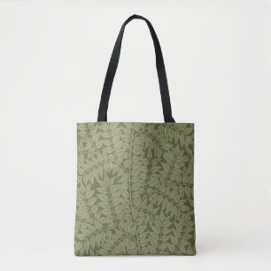 Bolsa Tote William Morris Branch Folha Floral Design