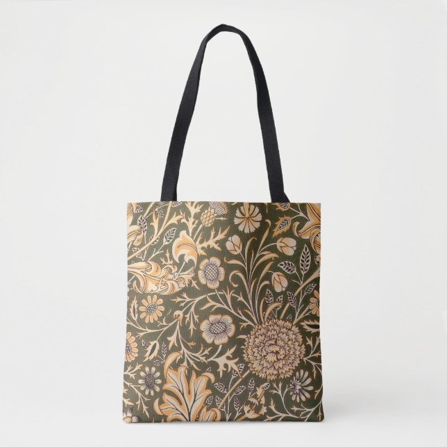 Bolsa Tote William Morris Cherwell Wallpaper Pattern (Frente)