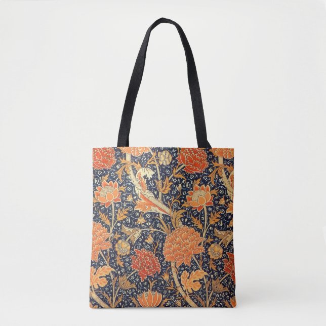 Bolsa Tote William Morris Cray Floral Art Nouveau Pattern (Frente)