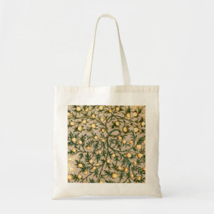 Bolsa Tote William Morris Floral Frutas Jardim Flor Clássico