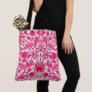 Bolsa Tote William Morris Hyacinth Impressão, Burgundy e Rosa