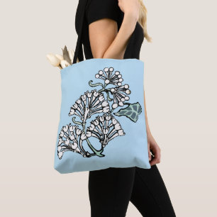 Bolsa Tote William Morris Jasmine e deixa o padrão