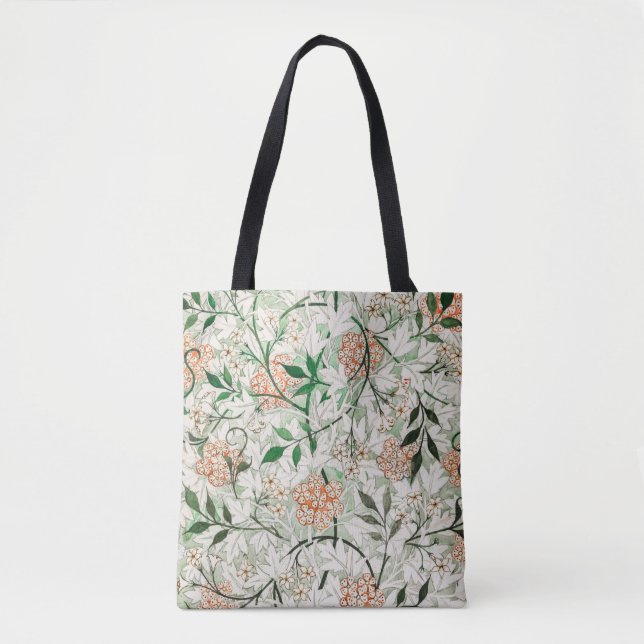 Bolsa Tote William Morris Jasmine Garden Flower Classic (Frente)