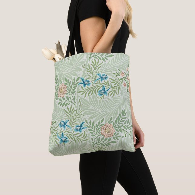 Bolsa Tote William Morris Larkspur (Close Up)