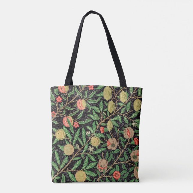 Bolsa Tote William Morris - Padrão de Frutas (Verso)