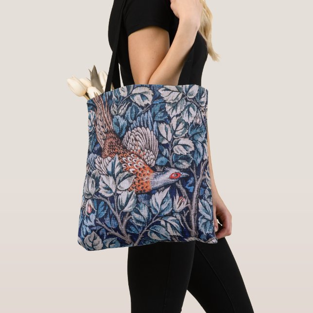 Bolsa Tote William Morris Pheasant (Close Up)
