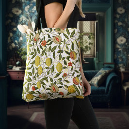 Bolsa Tote William Morris Pomegranate Lemons Frutas amarelas