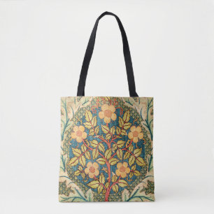 Bolsa Tote William Morris Rosa Wreath 