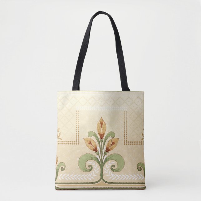Bolsa Tote William Morris Row de Lírios (Frente)