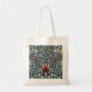 Bolsa Tote William Morris Snakeshead Floral Clássica Botânica