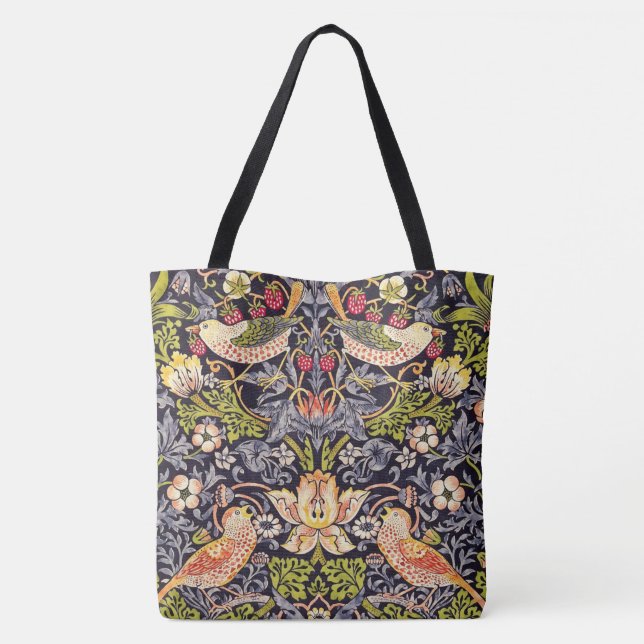 Bolsa Tote William Morris Strawberry Thef Floral Art Nouveau (Verso)
