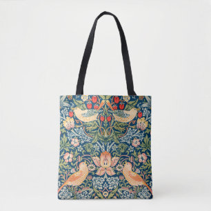 Bolsa Tote William Morris Strawberry Thief Floral Pattern