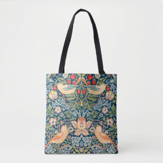 Bolsa Tote William Morris Strawberry Thief Floral Pattern