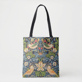 Bolsa Tote William Morris Strawberry Thief Padrão Floral