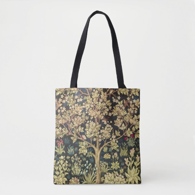 Bolsa Tote William Morris Tree Of Life Vintage Pre-Raphaelite (Frente)